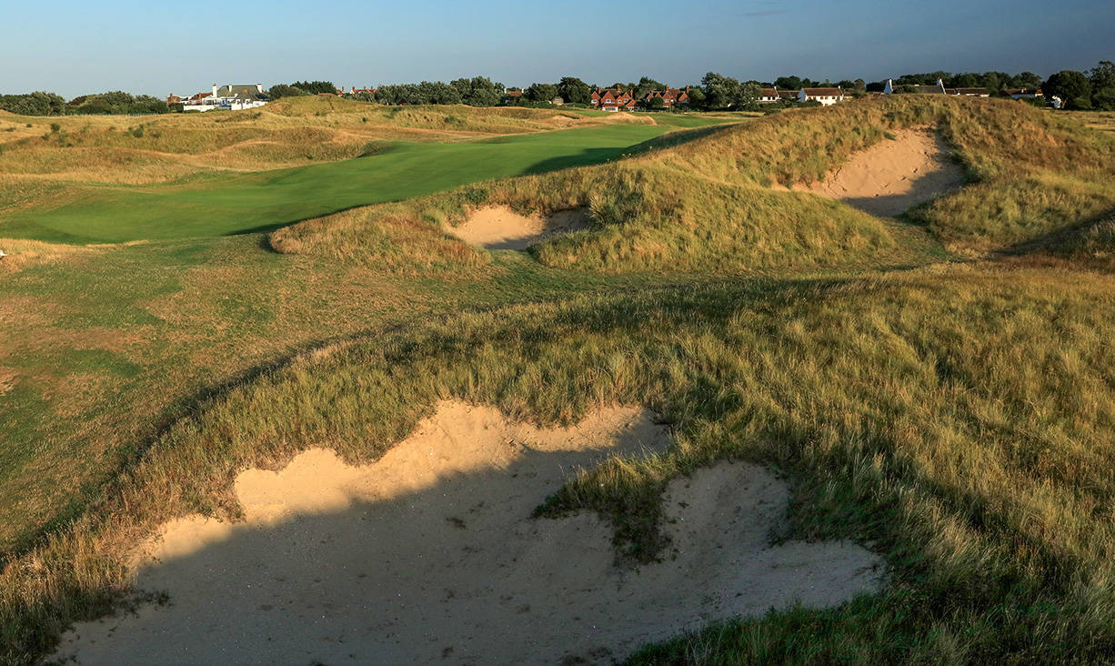 The Himalaya bunker on the fourth hole at Royal St George's